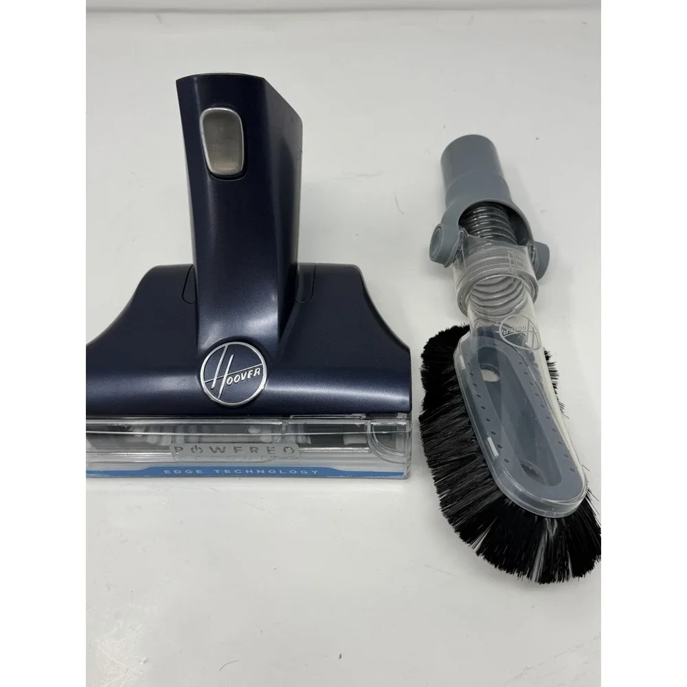 Hoover Vacuum Attachment Lot:‎ Powered Stair Tool & Flexible Duster Brush Grey
